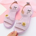 thumbnail image 5 of Akiihool Baby Sandals Girls Sandals Summer Outdoor Child Sport Sandals Athletic Lightweight(Toddler/Little Kid/Big Kid) (Purple,4-4.5 Years), 5 of 8