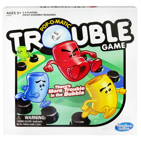 Trouble Board Game for Kids Ages 5 & Up, 2-4 (Best Of British Quiz Board Game)