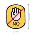 thumbnail image 4 of KAKOWELY beware of dog sign Pet Leash Sticker 2pcs Reusable Dog Identification Tags - Do Not Touch Pet Identification Tags, Easy to Clean, for Customization, 4 of 5