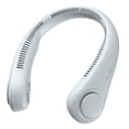 thumbnail image 1 of JISULIFE Ventilador de cuello portátil, ventilador sin aspas manos libres, 5 velocidades, ventilador personal portátil con batería de 4000 mAh, giratorio, recargable, regalo para mujeres y hombres, 1 of 5