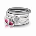 thumbnail image 2 of Sterling Silver Promise Heart Ring with Diamond Accent, 2 of 5