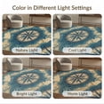thumbnail image 7 of ODIKA Map Ocean Wave Vintage Maritime Distressed Border Compass Nautical Refined Non-Slip Low Profile for Guest Room, Lounge, Apartment, 7 of 7