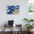 thumbnail image 3 of Art.com Abstract Bright Motion Composition. Modern Futuristic Dynamic Background. Blue and Yellow Color Art Stretched Canvas Print Wall Art by Excellent backgrounds, 36" x 24", 3 of 4