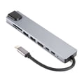 thumbnail image 2 of Adaptador Ethernet Bling Bling tipo C 8 en 1 a concentrador HDMI fabricación superior, 2 of 12