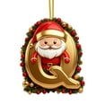 thumbnail image 1 of Rapeiae 26 Letters Christmas Tree Decoration Pendant Christmas Tree Ornaments Personalized Christmas Ornaments Christmas Decoration Xmas Tree Hanging Decor, 1 of 4