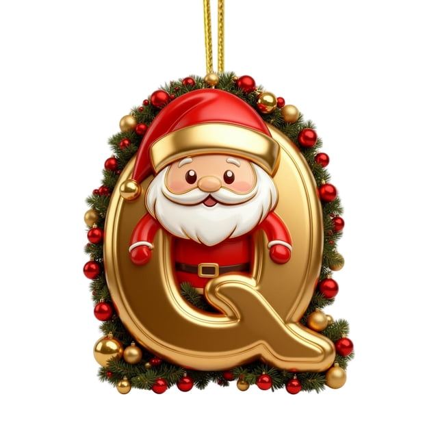 Rapeiae 26 Letters Christmas Tree Decoration Pendant Christmas Tree Ornaments Personalized Christmas Ornaments Christmas Decoration Xmas Tree Hanging Decor