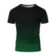 thumbnail image 3 of Tops para hombre, blusas y camisas de manga corta con cuello redondo para hombre, blusa informal de verano para hombre, blusa de manga corta con degradado y cuello redondo, blusa de poliéster para hom, 3 of 4