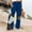 Blue, variant on Azrian Womens Pants,Womens Plus Size Pants Casual Comfortable Printed High Waist Leisure Trousers Sweatpants Yoga Pants