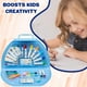 thumbnail image 3 of Kit de dibujo con lápices de colores azules de Art Supplies con funda para niños, 3 of 6