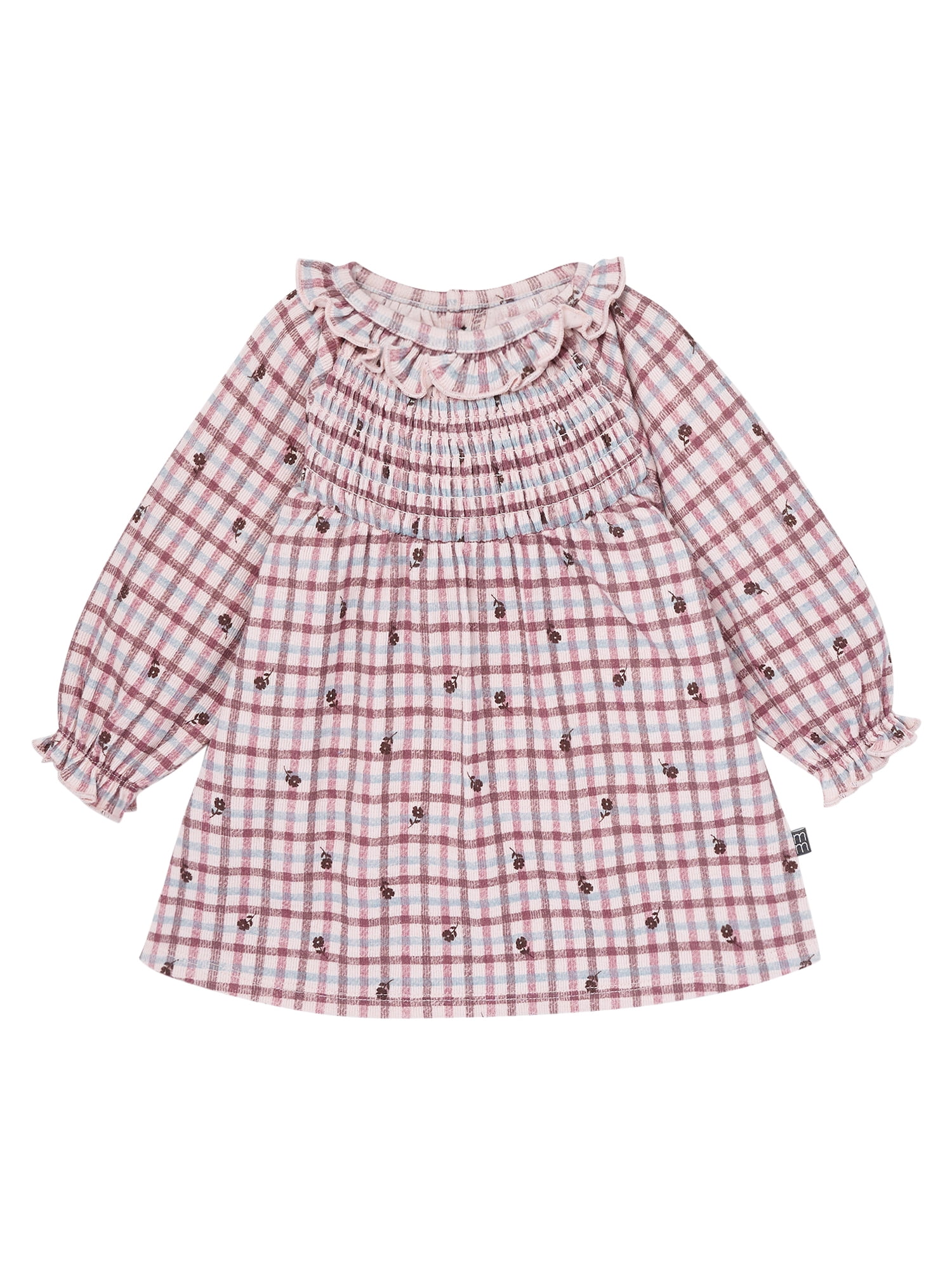 Modern Moments by Gerber Baby Girl Smocked Dress and Tights Set, 2-Piece, Sizes 0/3 Months - 24 Months