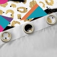 thumbnail image 4 of Homewish Teens Bohemian Memphis Curtains Pack of 2 (42x84 Each),Leopard Print Curtains Blackout,Hippie Abstract Geometric Bedroom Curtains,Super Cozy Room Decor, 4 of 6