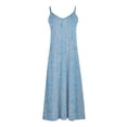 thumbnail image 3 of Generic Women's Summer Maxi Dress Casual V-Neck Sleeveless Bohemian Spaghetti Strap Floral Long Maxi Dress, 3 of 4