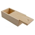 thumbnail image 2 of 1pcs Pine Pull Out Box Sliding Covers Wooden Boxes Log Drawer Home Miscellaneous Storage Jewelry Organizer Case, 2 of 10