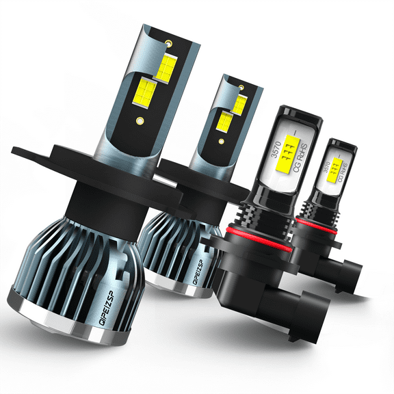 QIPEIZSP Compatible for Toyota Rav4 2001-2005 Led Headlights 9003 & Fog Lights 9006 Bulbs 4 Pack