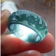 thumbnail image 5 of Certified Icy Green Burma 100% Natural A JADE Jadeite Bat Coin RING USA. 8.75 RING 665810 TN, 5 of 12