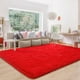 thumbnail image 2 of Alfombra BENRON Fluffy Red 150x240 cm para salón y dormitorio, 2 of 7