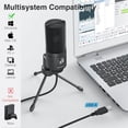 thumbnail image 2 of FIFINE USB Microphone Metal Condenser Recording Microphone for Laptop MAC or Windows Cardioid Studio Recording Vocals Voice Overs Streaming Broadcast and YouTube Videos-K669B, 2 of 9