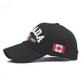 thumbnail image 4 of Gorra de béisbol con letras populares de Canadá, gorra de béisbol canadiense para hombres y mujeres, gorra con visera que combina con todo, 4 of 6