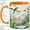 Orange, variant on Tropical Flamingo Parrot Coffee Mug, Rainforest Birds Mug, Daily Coffee Tea Cup for Home Office, Pink Flamingo by Macaw and Hummingbird, Jungle Botanical Art, Bird Lovers Women Men