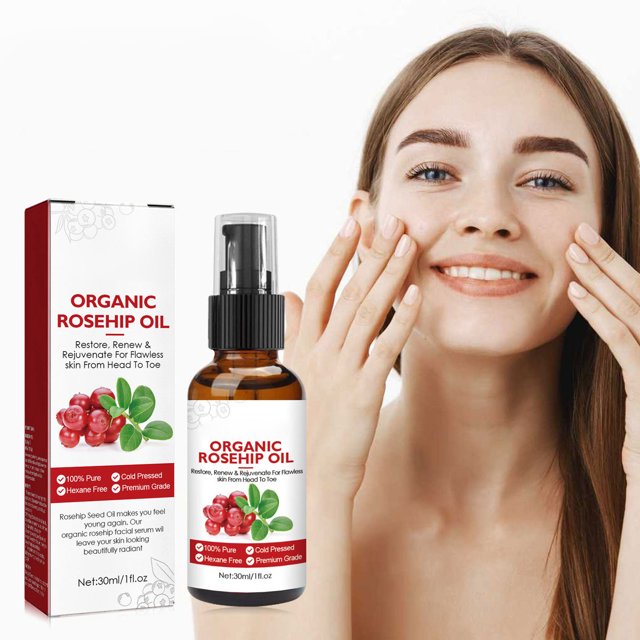 Suero Facial De Aceite De Rosa Mosqueta, Aceite De Equilibrio Hidratante, 2 Piezas, 30 Ml, Aceite De Rosa Mosqueta, Reduce Las Manchas De La Edad Para Las Arrugas