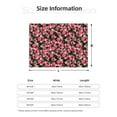 thumbnail image 5 of Yiaed Trendy Floral Print Blanket Throw Blanket Soft Cozy Flannel Blanket for Home Bed Sofa Couch Chair-60"x50", 5 of 6