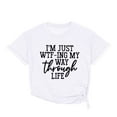 thumbnail image 6 of Babysbule Womens Tops Women Girls Plus Size Print Tees Short Sleeve Round Neck T Shirt Blouse Tops, 6 of 7