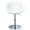 White, variant on Furnibear Swivel Bar Stool Chair, Modern Round Tufted PU Leather Accent Chair Adjustable Office Desk Chair with Chrome Base for Dining Kitchen, Black