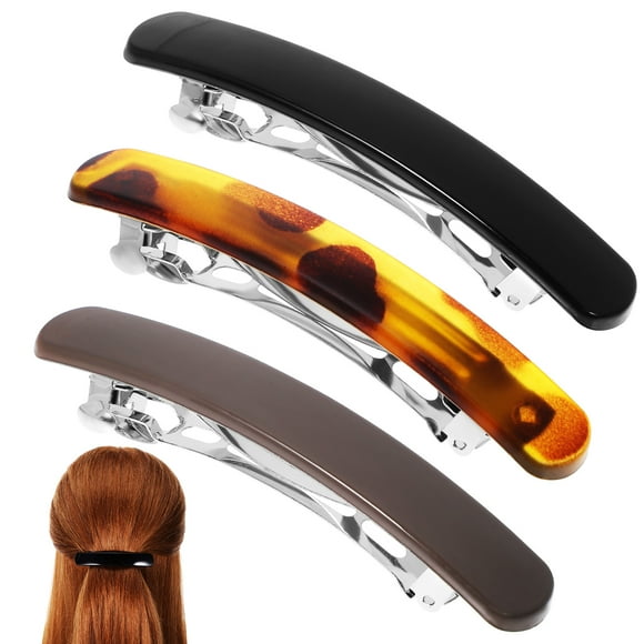 3 pinzas para el pelo, pinzas para el pelo, pinzas de metal con resorte, pinzas para coletas, pinzas para el pelo de mujer