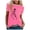 Pink, variant on Fsqjgq Shirt For Women Turtleneck plus Size Sleeve Women's Tops Short Fashion Printing Casual T-shirt Pullover Loose O-Neck Women's Blouse Womens Too