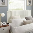 thumbnail image 2 of Modway Zahra Channel Tufted Performance Velvet Full Platform Bed - White, 2 of 8