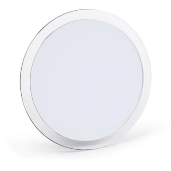 Jerdon 9 inch Diameter Travel Makeup Mirror,Suction Cups and Vinyl Travel Case, 5X Magnification - Model JSC5