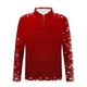 thumbnail image 5 of Blusa y camisa de manga larga con cuello vuelto para hombre, jersey con cremallera y solapa estampada, blusa de manga larga con cuello vuelto, blusa de poliéster para hombre, 5 of 5