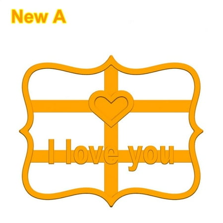 

Cookie Molds With Good Wishes Phrase Letters Press Stamp Embosser Cutter Fondant Mould Cake Baking M