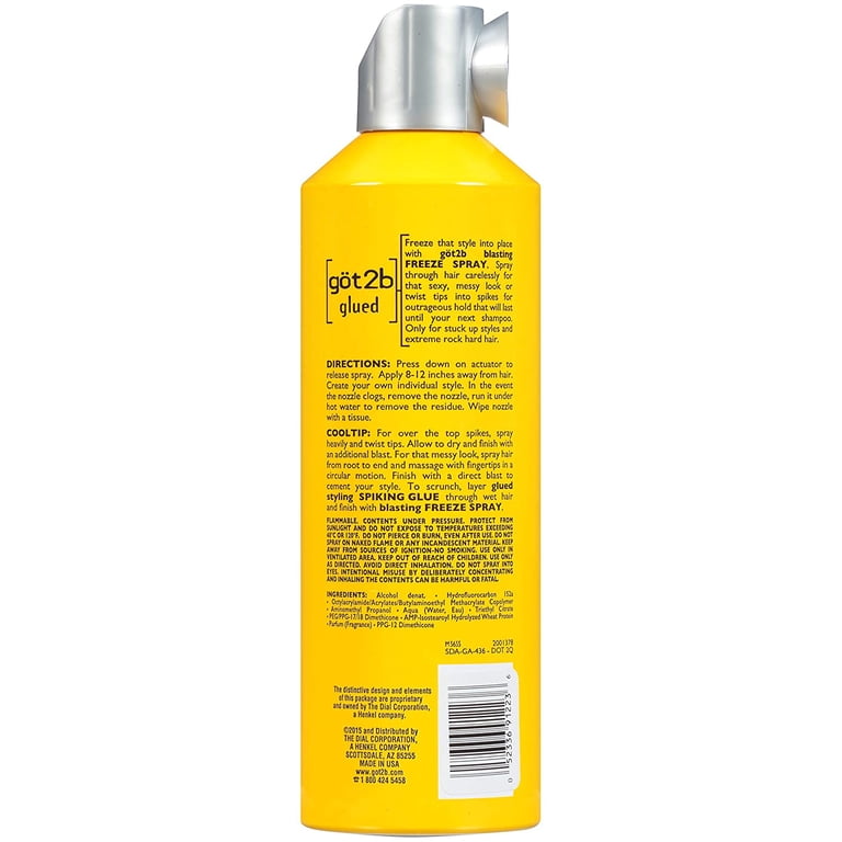 3 Pack Got2b Glued Blasting Freeze Spray 12 Ounce - Walmart.com display picture 2