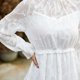 thumbnail image 5 of Mini Vestido Escalonado Vestido ajustado para mujer Vestido corto tipo túnica con mangas abullonadas Traje diario con medio cuello alto Ygjytge Blanco L para Mujer, 5 of 6