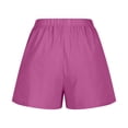 thumbnail image 3 of High Waist Summer Shorts For Women Loose Fit Casual Beach Wide Leg Comfortable Elastic Waistband Breathable Lightweight Everyday Travel DenimRD2S, 3 of 4