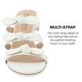 thumbnail image 4 of Journee Collection Womens Kristina Vegan Leather Slip On Open Toe Pumps, 4 of 7