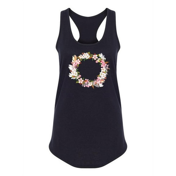 Bohemian Wreath Of Flowers Tank Women -Image by Shutterstock, Female Small