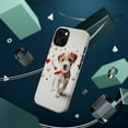 thumbnail image 3 of DistinctInk Tough Case for Apple iPhone 13 MINI (5.4" Screen), Compatible with MagSafe Charging - Valentine's Day Parson Russell Terrier Puppy, 3 of 6