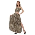 thumbnail image 3 of Bimba 2 Pcs Sexy Beach Party Wear Dress For Womens Printed Smocked Crop Top & Long Skirt CoordSet, 3 of 7