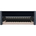 thumbnail image 3 of Pemberly Row Contemporary Soft Navy Vegan Leather Twin Daybed, 3 of 8