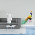 thumbnail image 2 of Estatua De Mano En Forma De Roca, Escultura De Pavo Real, Figura Decorativa De Dedo, Adorno Para Jardín, Apartamento, Dormitorio, Restaurante, Hogar, Patio., 2 of 8