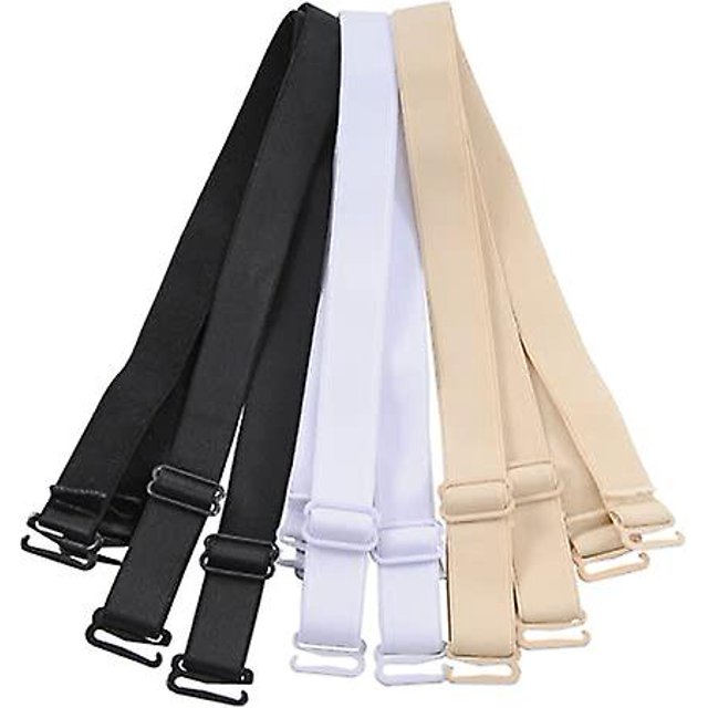Accesorios de lencería Correa de hombro ajustable de 15 mm (juego de 3) Bandas de repuesto ajustables y desmontables de ancho