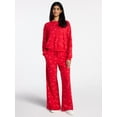thumbnail image 2 of Valentine's Day Women's Love Scatter Graphic Fleece Pants from Way to Celebrate, Sizes S-XXXL, 2 of 5