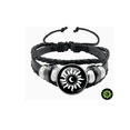 thumbnail image 3 of 2pzs Pulseras Para Parejas De Sol Y Luna Brilla Oscuridad Xtellar negro, 3 of 4