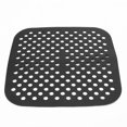 thumbnail image 4 of Air Fryer Silicone Liners 9 Inch Round 8.5 Inch Square Mats Black, 4 of 5