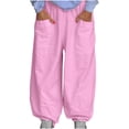 thumbnail image 2 of Dxzfnsa Womens Sweatpants Cargo Fleece Lined Baggy Athletic Jogger with Pockets 2025 Casual Trendy Pants Fall Outfits Joggers for Women(Pink,S-5XL), 2 of 9