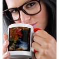 thumbnail image 2 of 3drose, Autumn River Rapids, 11oz Two-tone Red Mug, 2 of 6