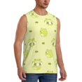 thumbnail image 2 of Fotbe Cute Frog3 Men's Camiseta sin Mangas Estampada para Hombres, Playera Casual para Gimnasio, Entrenamiento, Playa-Large, 2 of 7
