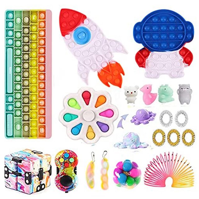 Juguete sensorial Fidget HUOGUO Push Bubble para aliviar el estrés